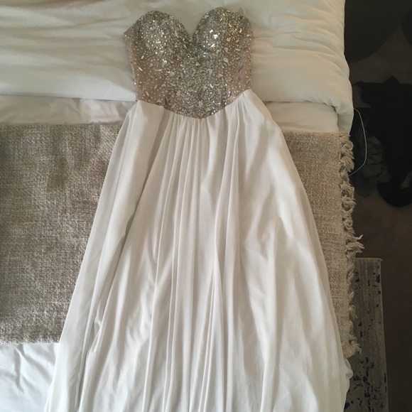 terani couture white dress